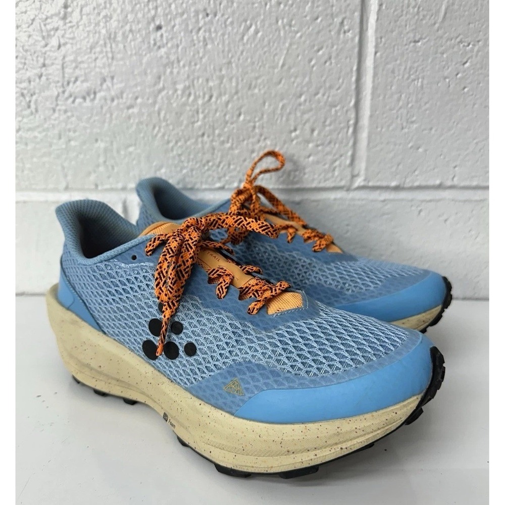 Craft CTM Ultra Trail‎ Running Shoes Blue Tan Lace Up Womens Size 7.5